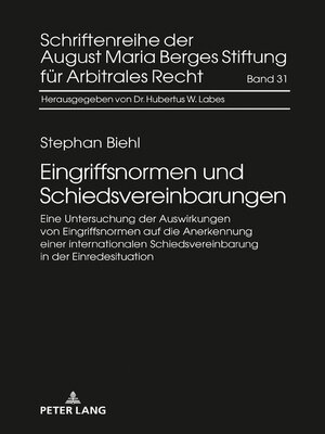 cover image of Eingriffsnormen und Schiedsvereinbarungen
